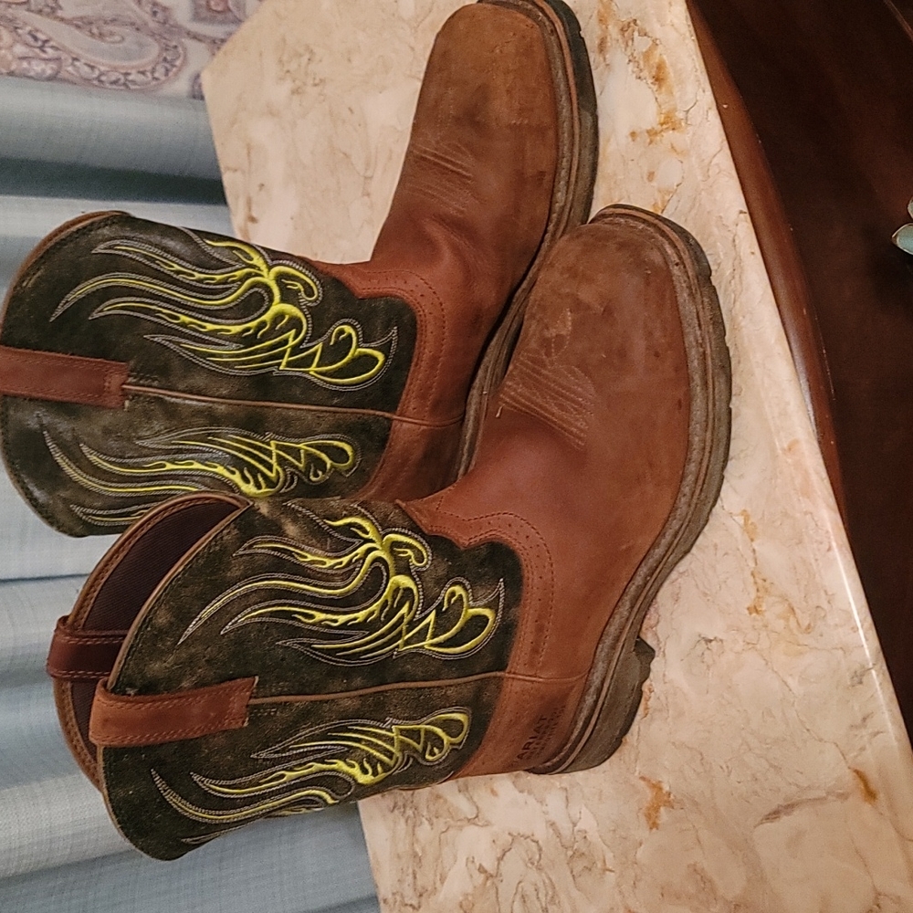 Ariat slip-on work boots